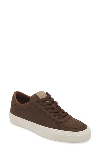 Moncler Monclub Low Top Trainer In Brown