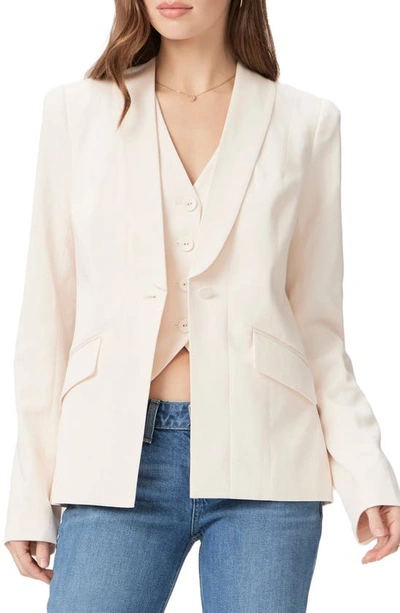 Paige Ciarra One-button Blazer In Cream