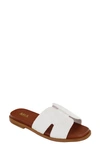 Mia Dia Slide Sandal In White