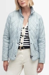 Barbour Flyweight Quilted Jacket In Stone Blue/ Jasmine