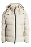 Hugo Boss Corbinian Water Repellent Puffer Jacket In Open White