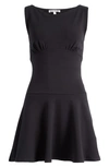 REFORMATION MAYVE SLEEVELESS KNIT SKATER MINIDRESS