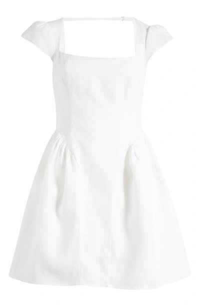 Reformation Oaklyn Linen Dress In White