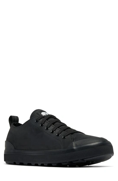 Sorel Men's Metro Ii Low Waterproof Lace-up Sneakers In Black,sea Salt