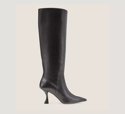 Stuart Weitzman The Xcurve 85 Slouch Boot In Black
