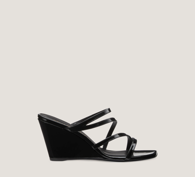 Stuart Weitzman Strapeze 85 Wedge The Sw Outlet In Black