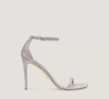 Stuart Weitzman Nudistcurve 100 Strap Sandal The Sw Outlet In Rosewater Pink