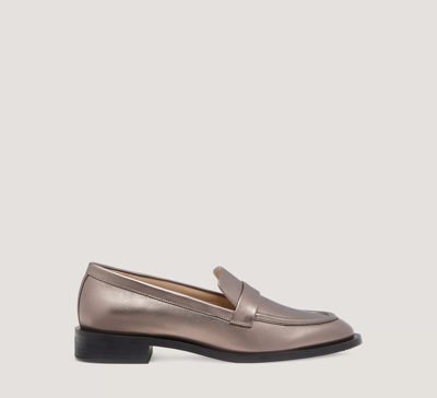 Stuart Weitzman Palmer Sleek Loafer The Sw Outlet In Pyrite