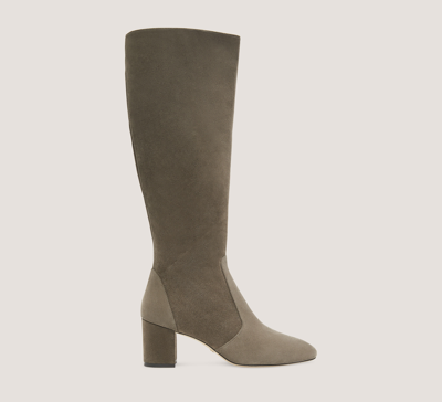 Stuart Weitzman Yuliana 60 Knee-high Zip Boot In Charcoal