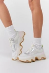 Sorel Kinetic Impact Mesh Trainer Sneakers In Sea Salt/gum