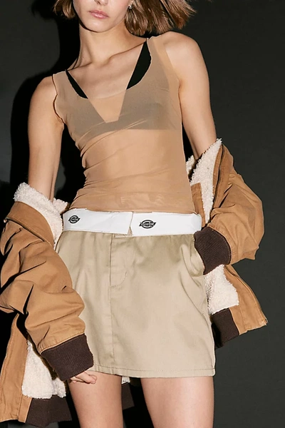 Dickies Work Mini Skirt In Khaki, Women's At Urban Outfitters