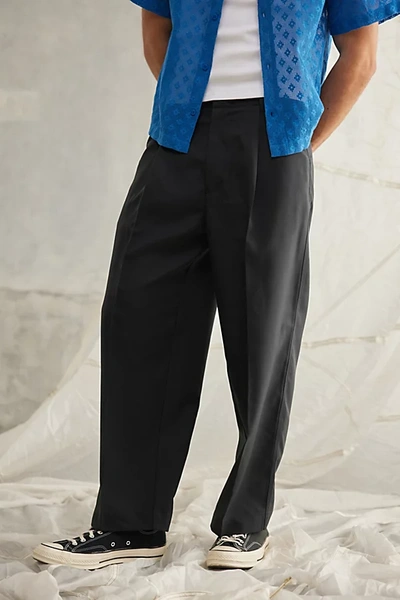 Standard Cloth Jason Relaxed Pleated Trouser Pant In Black, Men's At Urban Outfitters