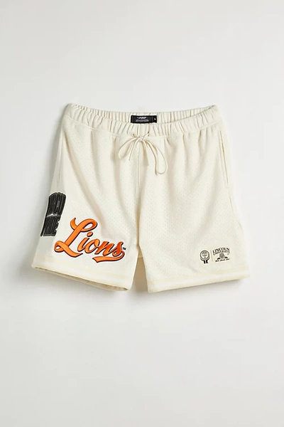 Urban Outfitters Lincoln University Uo Exclusive 5" Mesh Short In Cream At