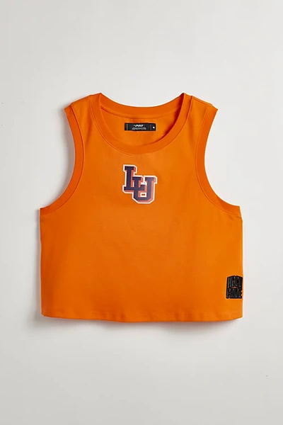Urban Outfitters Lincoln University Uo Exclusive Cropped Muscle Tee In Orange At
