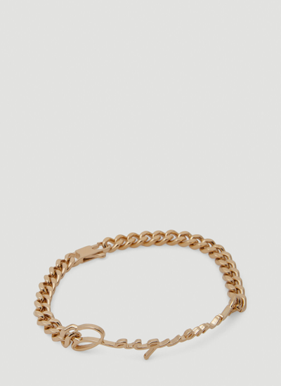Jacquemus Signature Logo Chain Bracelet In Gold