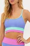 BEACH RIOT BEACH RIOT EVA COLORBLOCK RIB BIKINI TOP