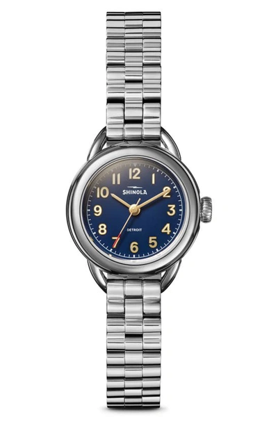 Shinola Runabout Bracelet Watch, 25mm In Navy