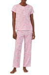 Lauren Ralph Lauren Cotton Blend Pajamas In Pink Floral