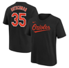 Nike Big Boys  Adley Rutschman Black Baltimore Orioles Home Player Name And Number T-shirt In Black