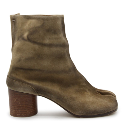 Maison Margiela Heeled Ankle Boots In Beige O Tan