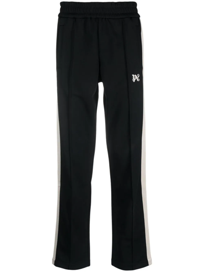 PALM ANGELS PALM ANGELS MONOGRAM EMBROIDERED TRACK PANTS