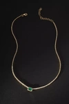 Luna Skye Emerald Necklace In Multicolor