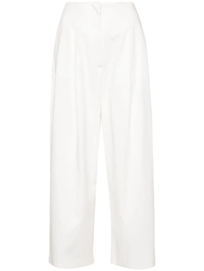 Drhope Wide-leg Trousers In White