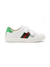 Gucci Ace Touch-strap Sneakers In White
