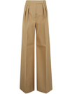 Max Mara Women's Corte Cotton Trousers In Brown