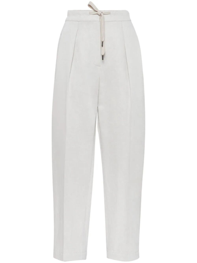 Brunello Cucinelli Trouser In White