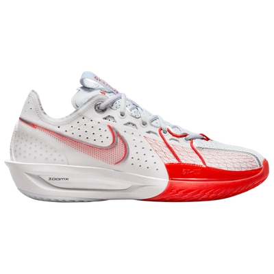 Nike G.t Cut 3 Metallic Silver 运动鞋 In Summit White/metallic Silver/picante Red