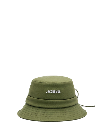 Jacquemus Le Bob Gadjo Bucket Hat In Khaki