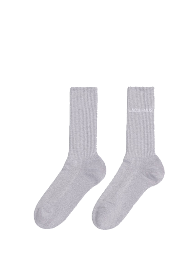 Jacquemus Les Chaussettes Socks In Gray