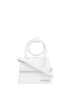 JACQUEMUS LE CHIQUITO NOEUD BAG WOMAN WHITE IN LEATHER