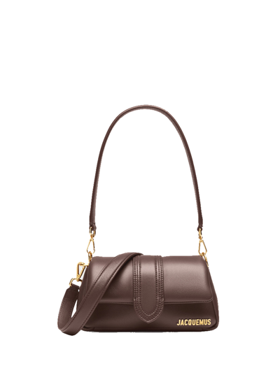 Jacquemus Le Petit Bambinou Bag Woman Brown In Leather