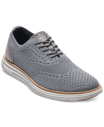 Cole Haan Men's Ãriginalgrand Remastered Stitchlite Lace-up Wingtip Oxford Trainers In Quiet Shade