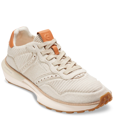 Cole Haan Men's Grandprã¸ Ashland Stitchlite Lace-up Sneakers In Silver Lining,natural Tan,ivory