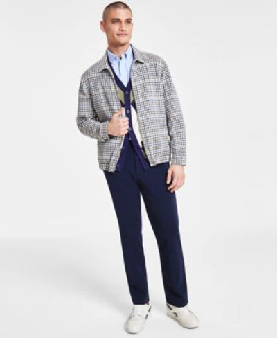 Club Room Mens Plaid Jacket Argyle Cardigan Oxford Shirt Pants Created For Macys In Lupine Blue