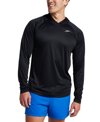 SPEEDO MEN'S BAYBREEZE LONG SLEEVE HOODED PERFORMANCE SWIM SHIRT