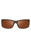 Revo Eclipse 63mm Square Sunglasses In Matt Brown
