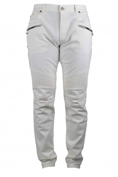 Balmain Men Skinny Jean In White