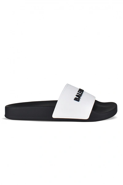 Balenciaga Slides In White