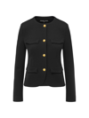 Veronica Beard Kensington Tailored Knit Jacket In Black