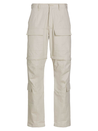 John Elliott Convertible Cotton Ripstop Cargo Trousers In Tan