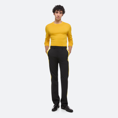 Helmut Lang Curved Sleeve Sweater In Yellow