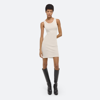 Helmut Lang Rib Tank Dress In Ivory