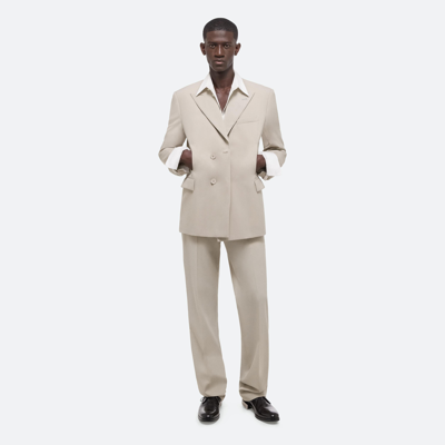 Helmut Lang Virgin Wool Car Blazer In Sand