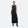 Helmut Lang Crush Sleeveless Knit Midi Dress In Black