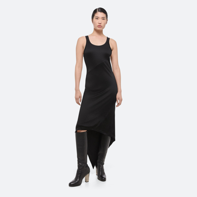 HELMUT LANG JERSEY SCARF HEM TANK DRESS