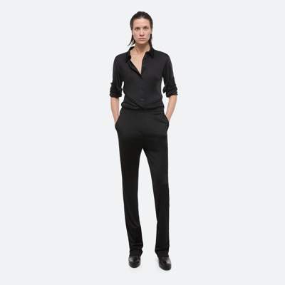 Helmut Lang Fluid Liquid Jersey Pants In Black